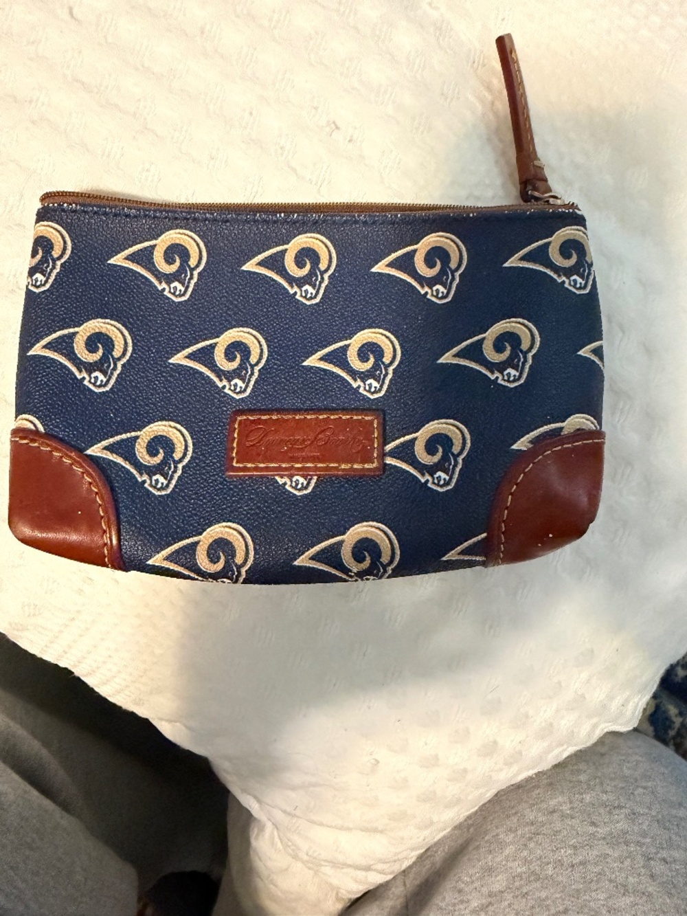 Dooney & Bourke NFL Los Angeles Rams Large Slim Clutch